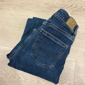 American Eagle Outfitters Women’s Dark Blue Slim Fit Jeans